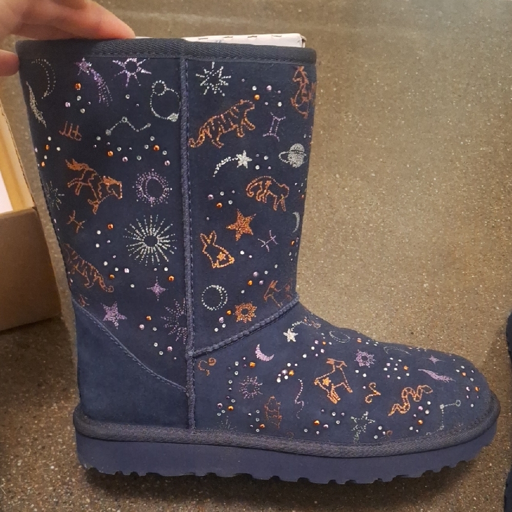 Ugg Navy Celestial Pattern Boots - image 4